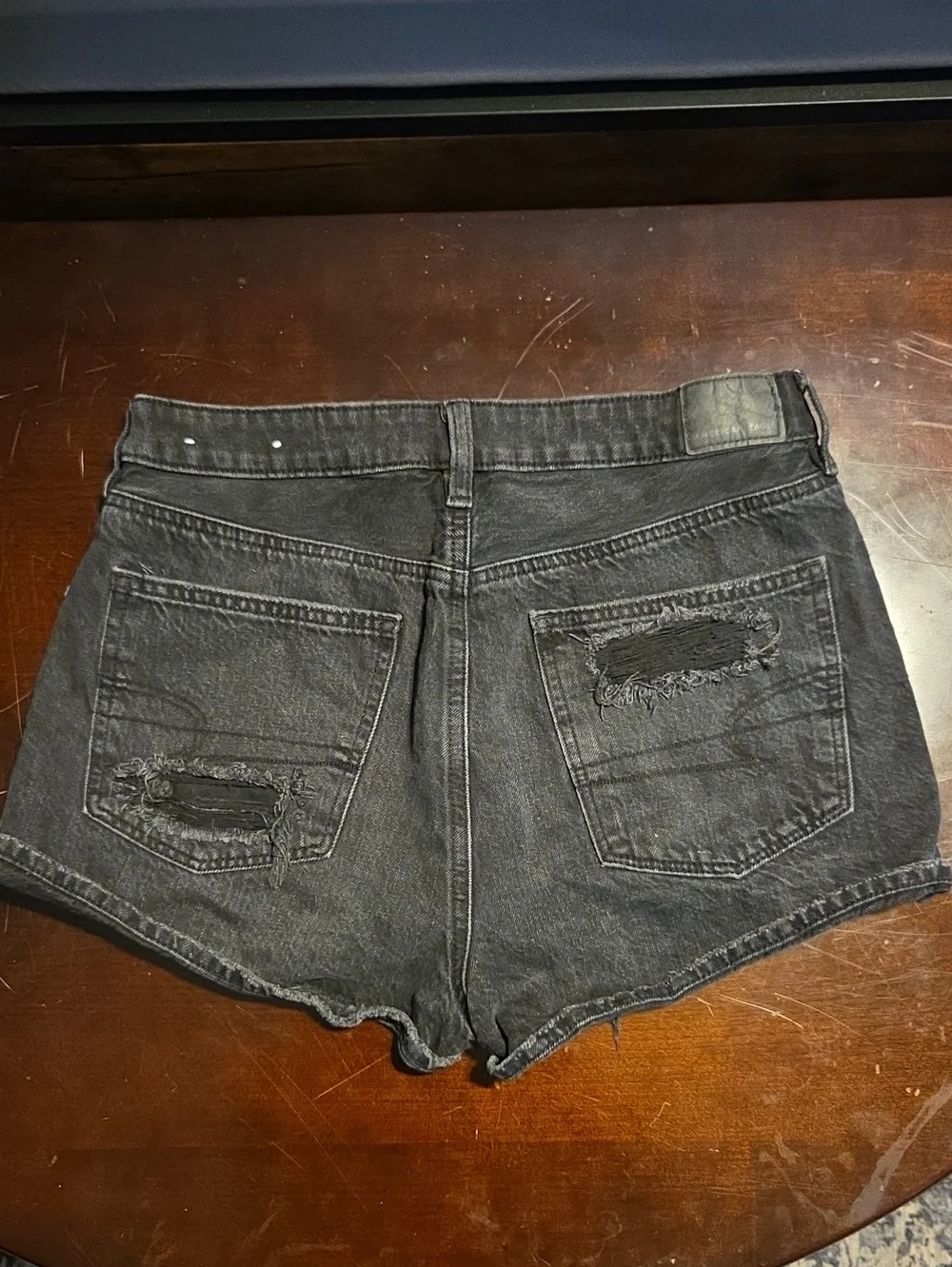 American Eagle Outfitters black distressed